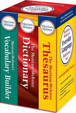 Merriam-Webster's Everyday Language Reference Set Includes: the Merriam-Webster Dictionary, the Merriam-Webster Thesaurus, and the Merriam-Webster Vocabulary Builder  9780877793328 Front Cover