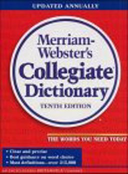 Webster's Ninth New Collegiate Dictionary 9th 9780877795087 Front Cover