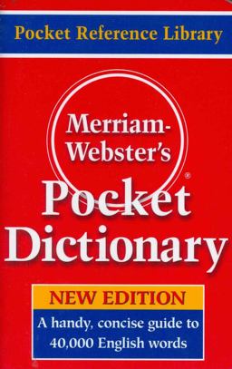 Merriam-Webster's Pocket Dictionary  9780877795308 Front Cover