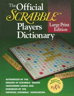 Official Scrabble Players Dictionary  9780877796237 Front Cover