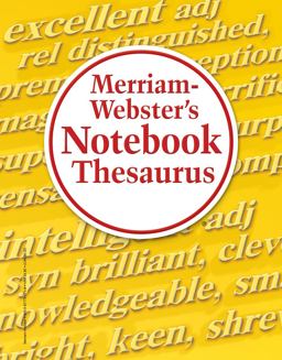 Merriam-Webster's Notebook Thesaurus  9780877796718 Front Cover