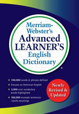Merriam-Webster's Advanced Learner's English Dictionary Newly Revised and Updated  9780877797364 Front Cover