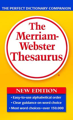 Merriam-Webster Thesaurus  9780877798507 Front Cover