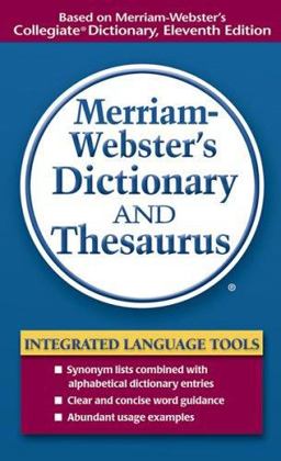 Merriam-Webster's Dictionary and Thesaurus  9780877798514 Front Cover