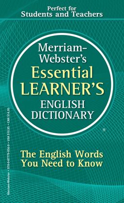 Merriam-Webster's Essential Learner's English Dictionary  9780877798569 Front Cover