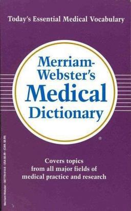 Merriam-Webster's Medical Dictionary  9780877799146 Front Cover