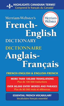 Merriam-Webster's French-English Dictionary  9780877799177 Front Cover