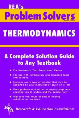 Thermodynamics Problem Solver  9780878915552 Front Cover