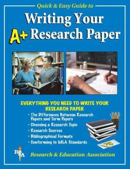 Writing Your A+ Research Paper  9780878917860 Front Cover