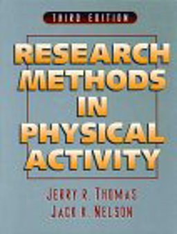 Research Methods in Physical Activity 3rd 9780880114813 Front Cover