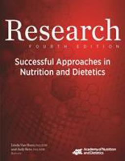 Research Successful Approaches in Nutrition and Dietetics 4th 9780880919463 Front Cover
