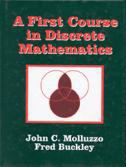 First Course in Discrete Mathematics  9780881339406 Front Cover