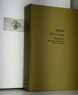 Applied Multivariate Analysis