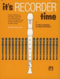 It's Recorder Time  9780882848143 Front Cover