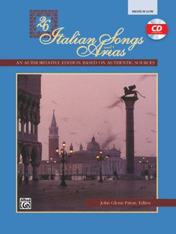 26 Italian Songs and Arias Medium Low Voice, Book and CD  9780882849362 Front Cover