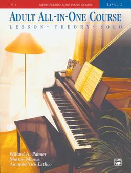 Alfred's Basic Adult All-In-One Course, Bk 2 Lesson * Theory * Solo, Comb Bound Book  9780882849959 Front Cover