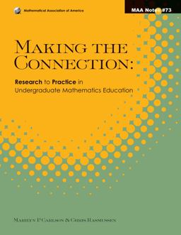 Making the Connection Research and Teaching in Undergraduate Mathematics  9780883851838 Front Cover