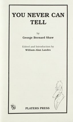 You Never Can Tell  9780887342363 Front Cover