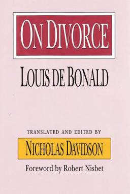 On Divorce  9780887384394 Front Cover