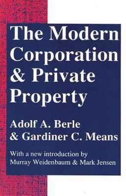 Modern Corporation and Private Property 2nd 9780887388873 Front Cover