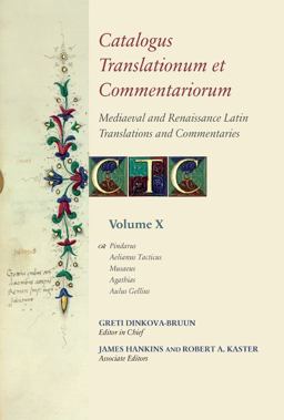 Catalogus Translationum et Commentariorum Catalogus Translationum et Commentariorum