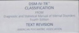 DSM-IV-TR® Classification Sheet