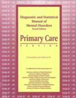 Diagnostic and Statistical Manual of Mental Disorders