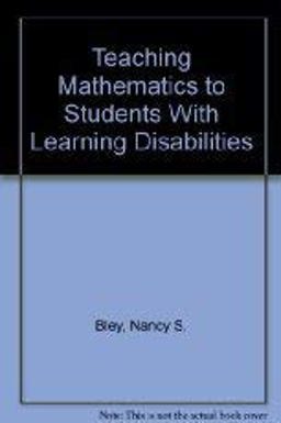 Teaching Mathematics to Students with Learning Disabilities 3rd 1995 9780890796030 Front Cover