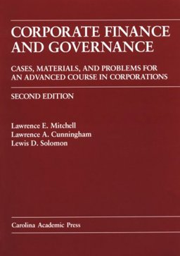 Corporate Finance and Governance Corporate Finance and Governance