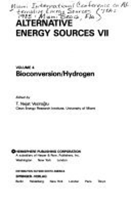 Alternative Energy Sources VII