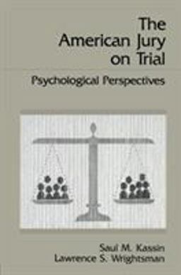 American Jury on Trial Psychological Perspectives  9780891168560 Front Cover