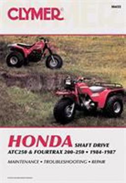 Clymer Honda ATC250 and FourTrax 200-250, 1984-1987 Maintenance, Troubleshooting, Repair 2nd 9780892874293 Front Cover