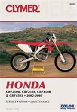 Honda CRF250R (2004), CRF250X (2004) and CRF450R 2002-2004  9780892879281 Front Cover