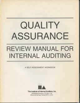 Quality-Assurance Review Manual for Internal Auditing