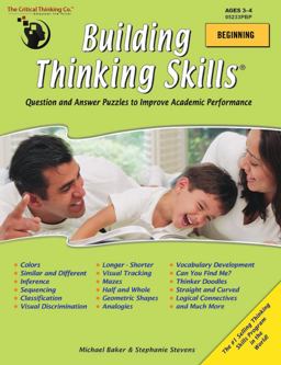 Building Thinking Skills Beginning  9780894559112 Front Cover