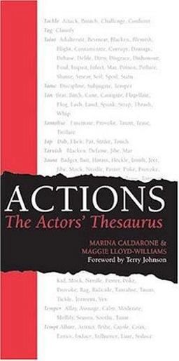 ACTIONS the Actors' Thesaurus  9780896762527 Front Cover