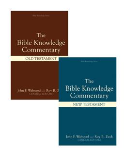 Bible Knowledge Commentary (2 Volume Set)  9780896938007 Front Cover