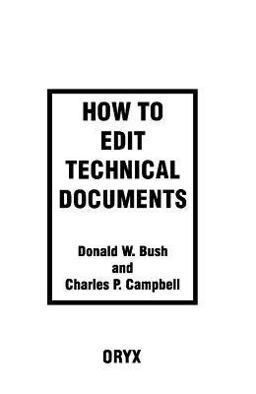How to Edit Technical Documents  9780897748704 Front Cover