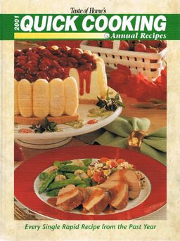 2001 Quick Cooking Annual Recipes  9780898213010 Front Cover