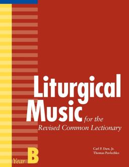 Liturgical Music for the Revised Common Lectionary, Year B  9780898695892 Front Cover