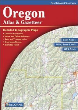 Oregon Atlas and Gazetteer 4th 9780899333472 Front Cover
