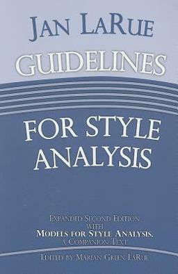 Guidelines for Style Analysis  9780899901565 Front Cover