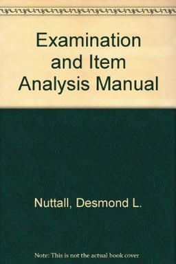 Examination and Item Analysis Manual