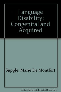 Language Disability _ Congenital and Acquired Language Disability _ Congenital and Acquired