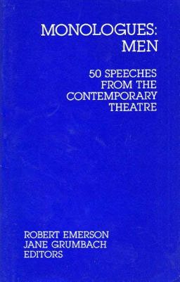 Monologues Men  9780910482783 Front Cover
