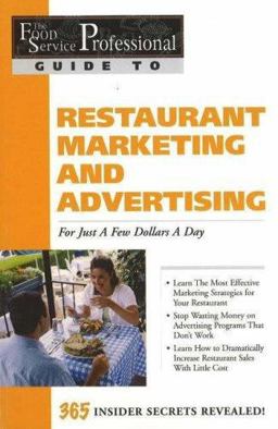 Restaurant Marketing and Advertising Just a Few Dollars a Day  9780910627139 Front Cover