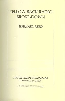 Yellow Back Radio Broke-Down