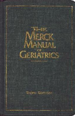 Merck Manual of Geriatrics 3rd 9780911910889 Front Cover