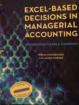 Excel-Based Decisions in Managerial Accounting  9780912503493 Front Cover