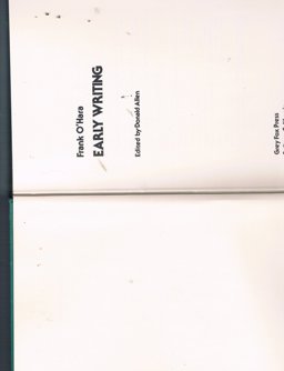 Early Writing, 1946-1951